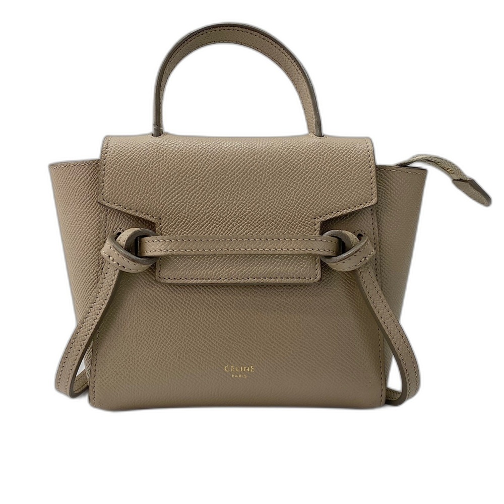 CELINE Belt Bag Nano Handbag Shoulder Beige
